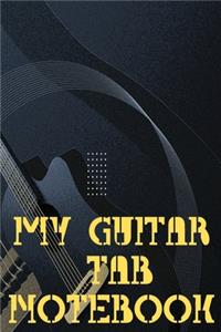 Guitar Tab Notebook My Guitar Tablature Book