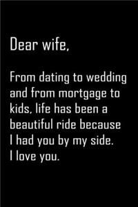 Dear Wife, from dating to wedding and from