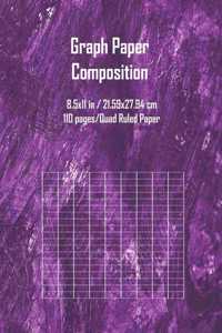 Graph Paper Purple Cover Notebook