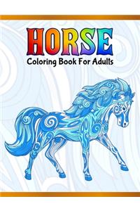 Horse Coloring Book For Adults