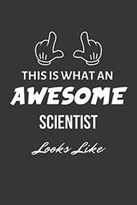 This Is What An Awesome Scientist Looks Like Notebook