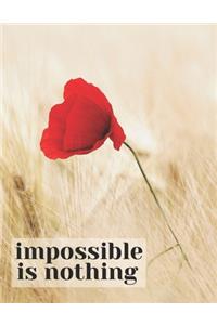 Impossible Is Nothing - Inspirational Journal Prompts