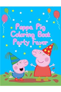 Peppa Pig Coloring Book Party Favor