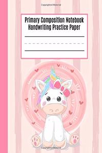 Primary Composition Notebook Handwriting Practice Paper