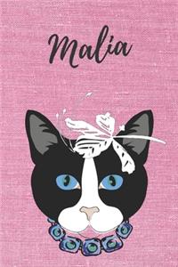 Malia Katzen-Notizbuch / Malbuch / Tagebuch