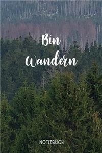 Bin Wandern Notizbuch