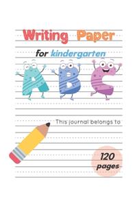 Writing Paper For Kindergarten