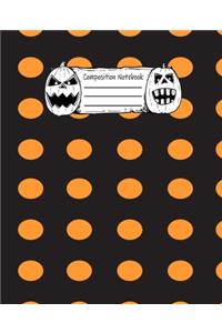 Abstract Halloween Pattern Volume 5 College Ruled Journal: 110 Blank Lined Wide Ruled (7.5 x 9.25) Pages to Jot Down Your Thoughts