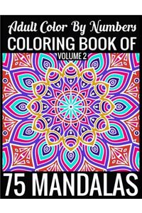 Adult Color By Numbers Coloring Book of Mandalas Volume 2