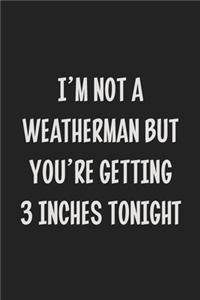I'm Not A Weatherman But You're Getting 3 Inches Tonight