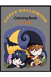 Happy Halloween Coloring Book for Kids