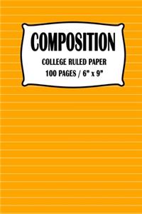 Composition College Ruled Paper Notebook