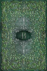 Monogram B Blank Book