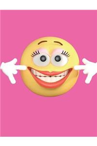 Pink Smiley Face Journal