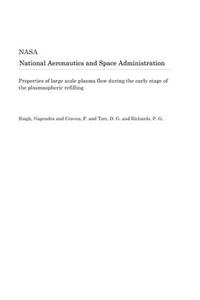 Properties of Large Scale Plasma Flow During the Early Stage of the Plasmaspheric Refilling