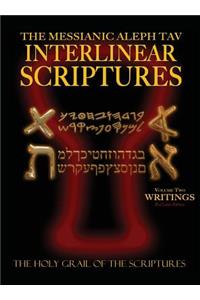 Messianic Aleph Tav Interlinear Scriptures Volume Two the Writings, Paleo and Modern Hebrew-Phonetic Translation-English, Red Letter Edition Study Bible