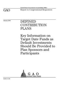 Defined contribution plans