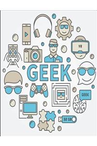 2017, 2018, 2019 Weekly Planner Calendar - 70 Week - Geek Out
