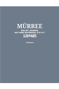 Murree Bullet Journal, Coveralls, Dot Grid Notebook, 8.5 x 11, 120 Pages