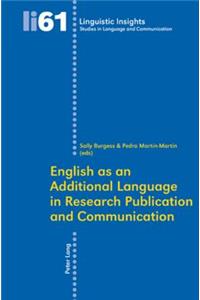 English as an Additional Language in Research Publication and Communication