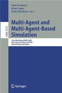 Multi-Agent and Multi-Agent-Based Simulation