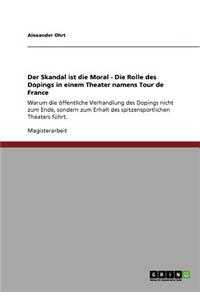 Skandal ist die Moral - Die Rolle des Dopings in einem Theater namens Tour de France