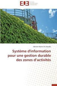 Système d'Information Pour Une Gestion Durable Des Zones D Activités