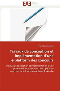 Travaux de Conception Et Implémentation D Une E-Platform Des Concours