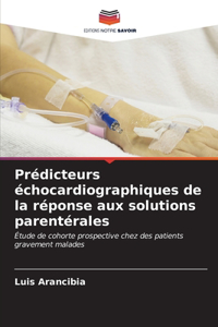 Prédicteurs échocardiographiques de la réponse aux solutions parentérales