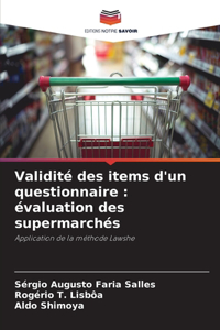 Validité des items d'un questionnaire