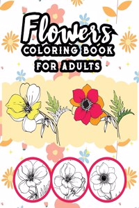 Flowers Coloring Book for Adults