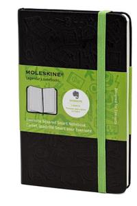 Moleskine Evernote Smart Notebook, Pocket, Squared, Black, Hard Cover (3.5 X 5.5)