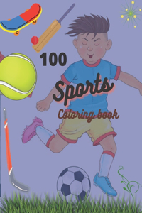 Sports coloring book