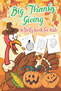 Big Thanksgiving Activity Book for Kids Ages 4-8