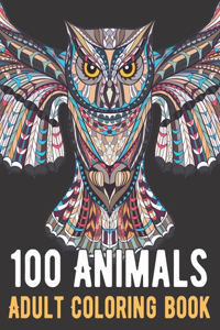 100 Animals Coloring Book