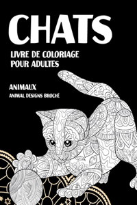 Livres à colorier pour adultes - Animaux - Forêt enchantée - Chats