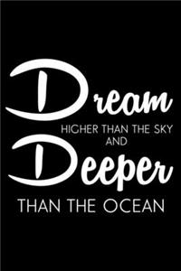DREAM HIGHER THAN THE SKY Fitness Journal