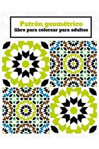 Patrón geométrico libro para colorear para adultos