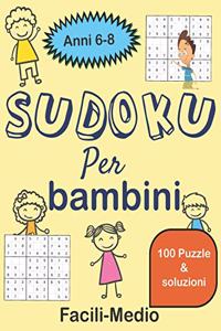 Sudoku Per Bambini 6-8 Anni Facili-Medio