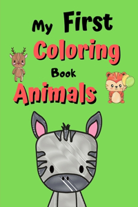 My First Coloring Book Animals