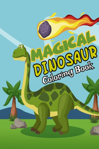Magical Dinosaur Coloring Book