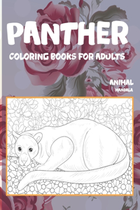 Mandala Coloring Books for Adults - Animal - Panther