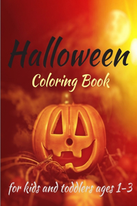 Halloween Coloring Book for kids and toddlers ages 1-3