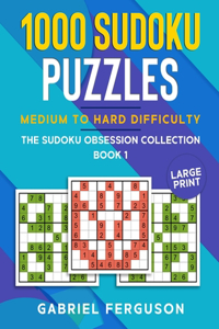 1000 Sudoku Puzzles Medium to Hard difficulty