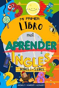 Mi primer libro para aprender ingles Niños 1-5 años
