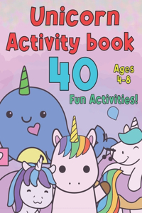 Unicorn Activity Book for Kids Ages 4-8