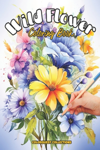 Wild Flower Coloring Book