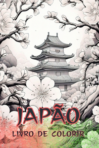 Livro para colorir do Japão