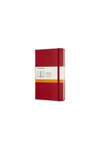 MEDIUM RULED HARDCOVER NOTEBOOK SCARLET