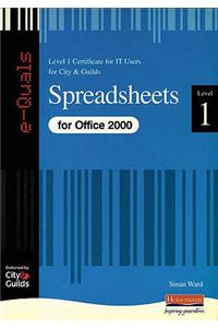 Spreadsheets IT Level 1 Certificate City &  Guilds e-Quals Office 2000